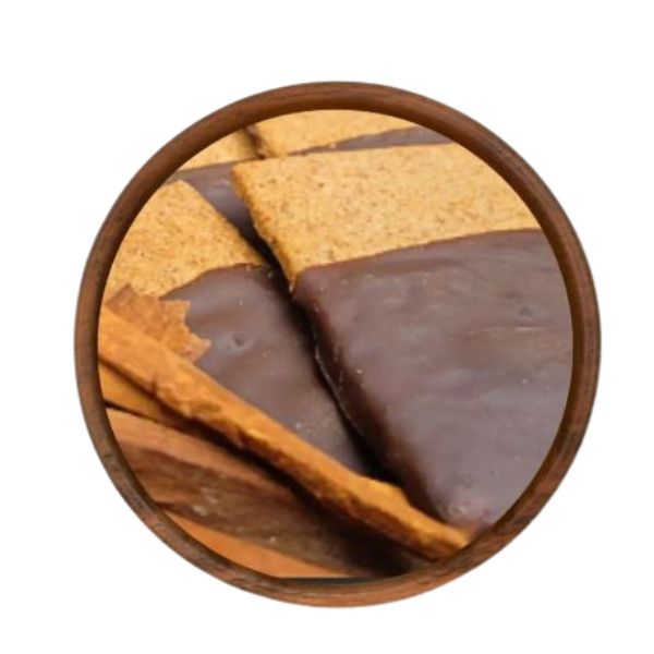 BISCOITO DE LINHA�A VEGANO SABOR BANANA E CHOCOLATE